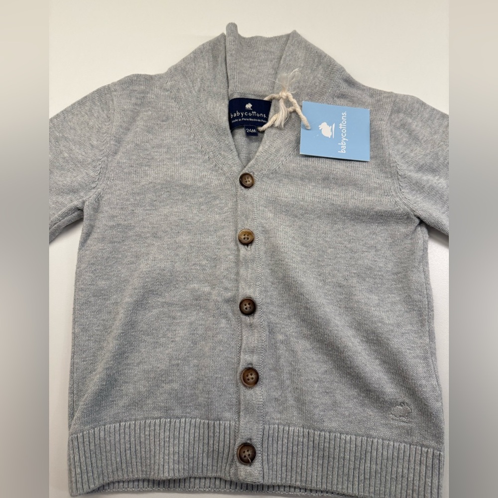 NWT Baby Cottons 100% Pima Cotton Cardigan
